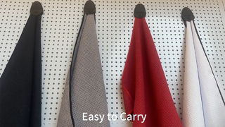 Wafelgolfhanddoek houdt clubs schoon