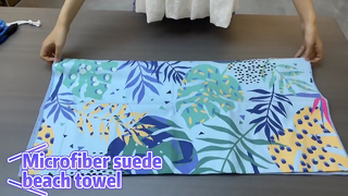 Aangepaste sneldrogende microvezel strandhanddoek