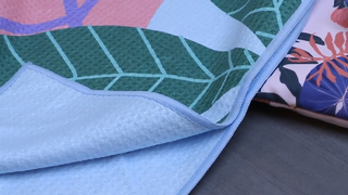 Sneldrogende wafelstrandhanddoek